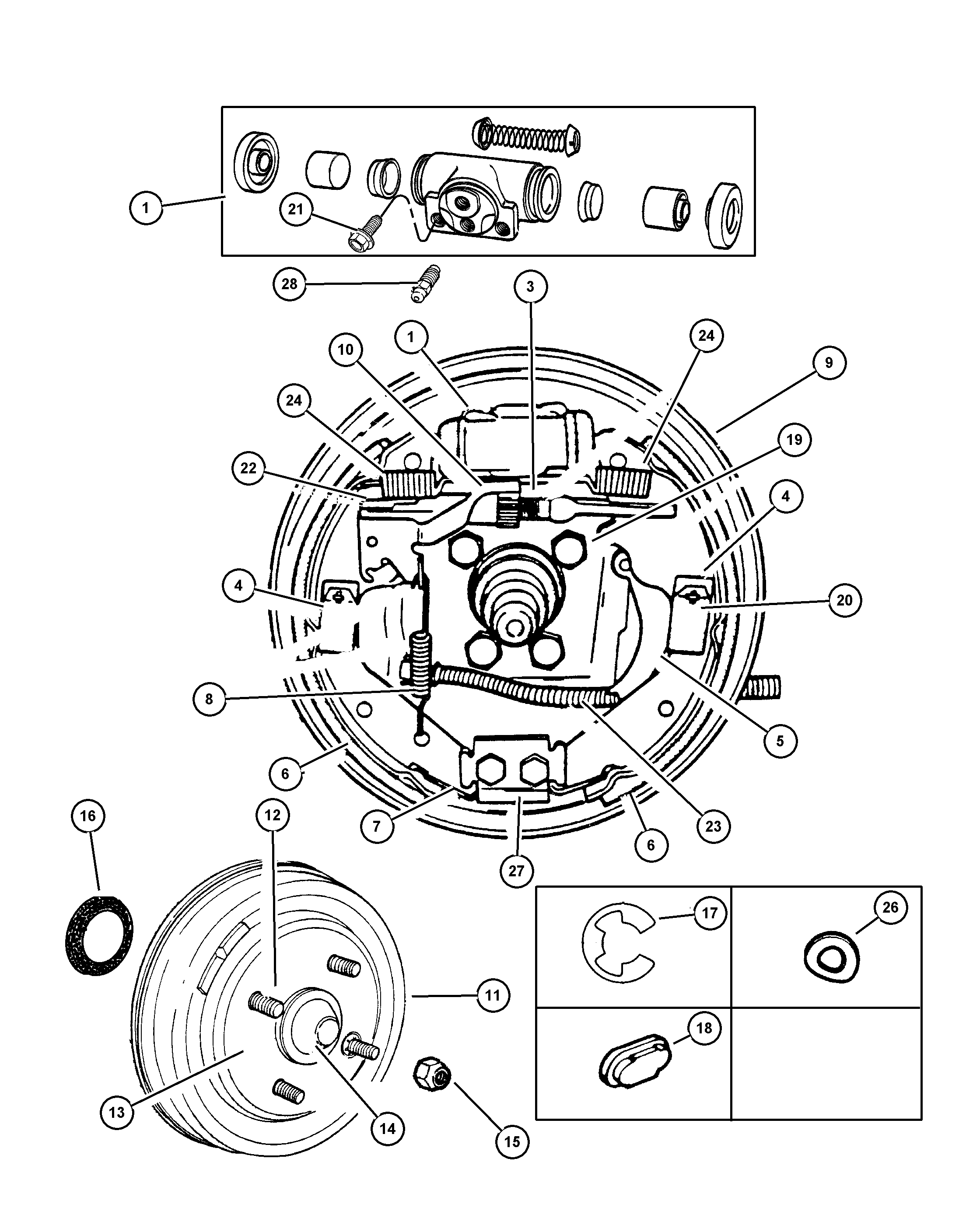 Chrysler 5014 425AA - Riteņa bremžu cilindrs ps1.lv