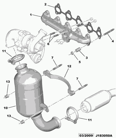 DS 0349.N0 - EXHAUST MANIFOLD GASKET ps1.lv