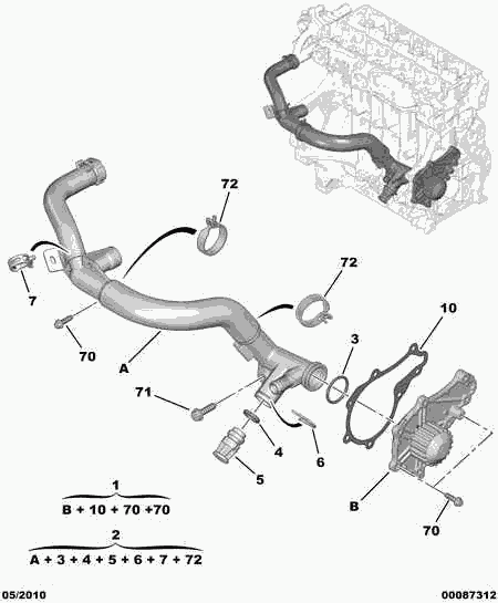 Peugeot Motorcycles 1201 K8 - Ūdenssūknis ps1.lv