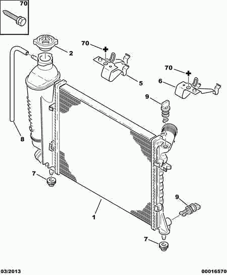 CITROËN 1330.51 - Radiators, Motora dzesēšanas sistēma ps1.lv