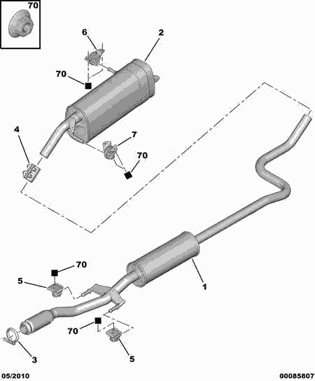 PEUGEOT 1755 J7 - Bukse, Stabilizators ps1.lv