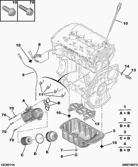 CITROËN 1103 P7 - Eļļas radiators, Motoreļļa ps1.lv