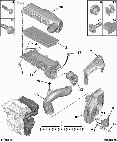 Eicher 1444 QS - Gaisa filtrs ps1.lv