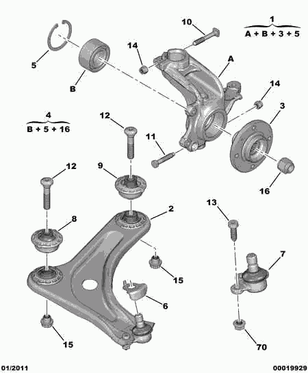 CITROËN 3520.T8 - Neatkarīgās balstiekārtas svira, Riteņa piekare ps1.lv