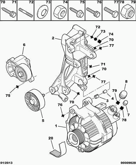 CITROËN (DF-PSA) 5750.YA - Ķīļrievu siksna ps1.lv