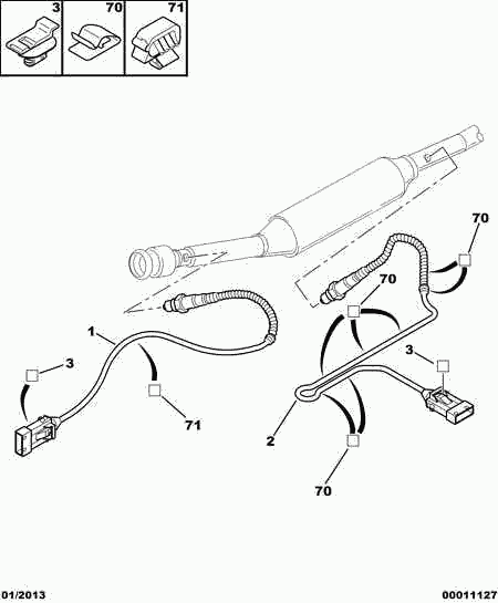 Opel 1628 VN - POLLUTION CONTROL OXYGEN PROBE ps1.lv