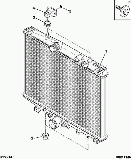 CITROËN/PEUGEOT 1330 91 - Radiators, Motora dzesēšanas sistēma ps1.lv