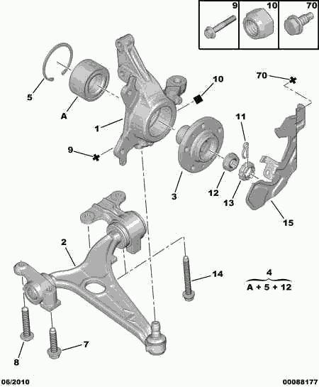 DS 3350 93 - Riteņa rumbas gultņa komplekts ps1.lv