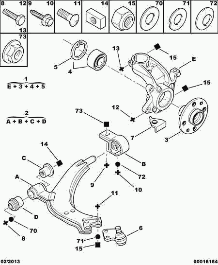 PEUGEOT 3520.H6 - Neatkarīgās balstiekārtas svira, Riteņa piekare ps1.lv