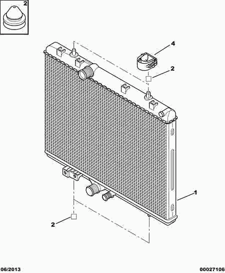 CITROËN 1330.N0 - Radiators, Motora dzesēšanas sistēma ps1.lv