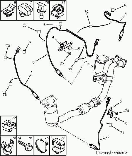 Opel 1628 PL - POLLUTION CONTROL OXYGEN PROBE ps1.lv