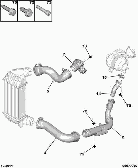 CITROËN/PEUGEOT 0382 HA - Pūtes sistēmas gaisa caurule ps1.lv