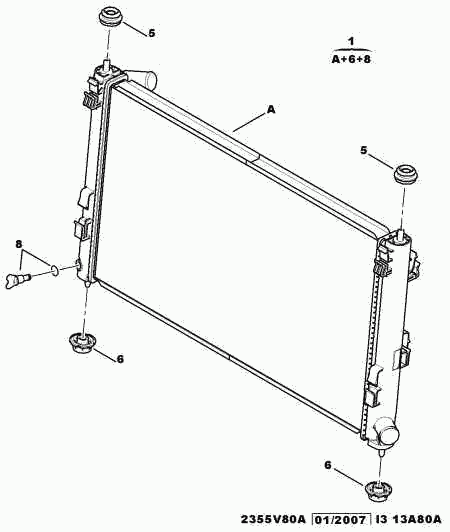 Mitsubishi 1330 T0 - Radiators, Motora dzesēšanas sistēma ps1.lv