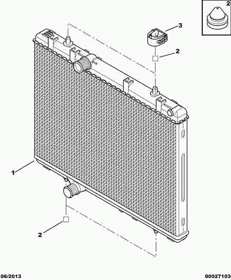 CITROËN/PEUGEOT 1330 V3 - Radiators, Motora dzesēšanas sistēma ps1.lv