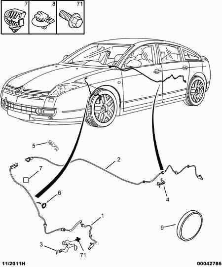 CITROËN/PEUGEOT 4545.G6 - Devējs, Riteņu griešanās ātrums ps1.lv