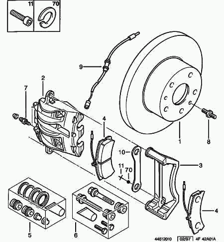 FIAT 4251.17 - Bremžu uzliku kompl., Disku bremzes ps1.lv