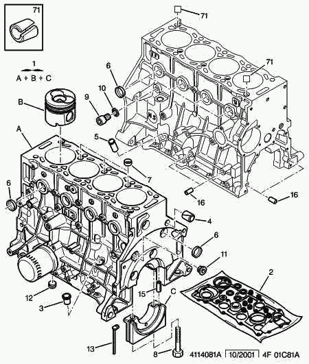 CITROËN/PEUGEOT 0197 X4 - Blīvju komplekts, Dzinējs ps1.lv