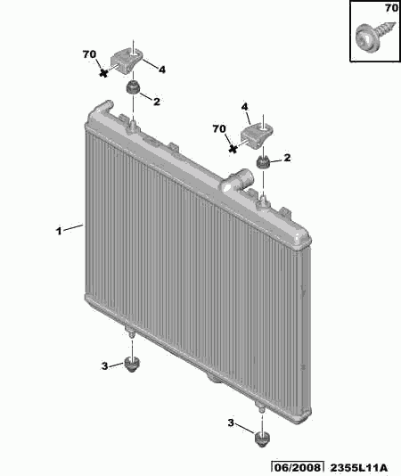 CITROËN 1330 S8 - Radiators, Motora dzesēšanas sistēma ps1.lv