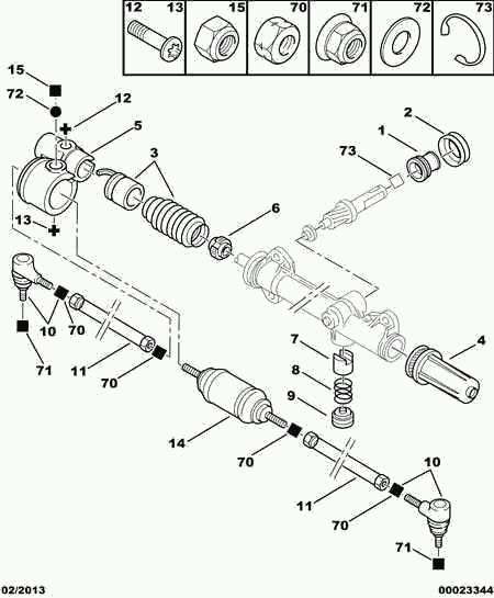 CITROËN 3817.47 - Aksiālais šarnīrs, Stūres šķērsstiepnis ps1.lv