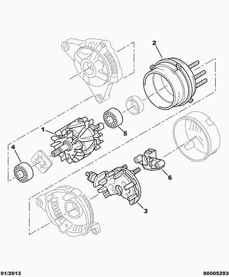 PEUGEOT 5725 E9 - Gultnis piedziņas pusē, Ģenerators ps1.lv