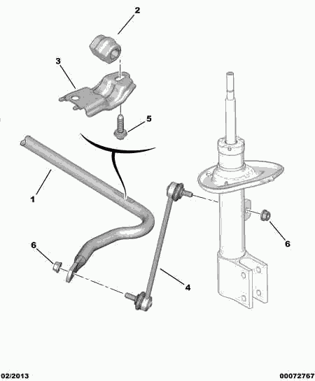 CITROËN (DF-PSA) 98 049 474 80 - Stiepnis / Atsaite, Stabilizators ps1.lv