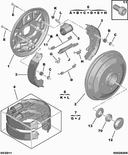 OBTEC A/S 4242 27 - FIRST MOUNTING BRAKES KIT ps1.lv