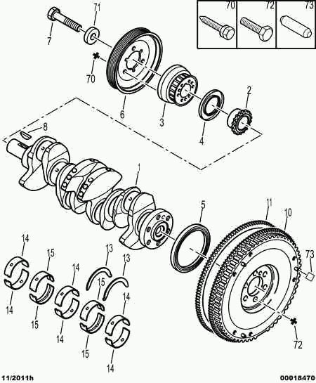 Opel 0515 N0 - CRANKSHAFT PULLEY ps1.lv