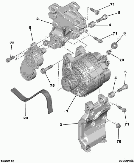 CITROËN 5705 AX - Ģenerators ps1.lv