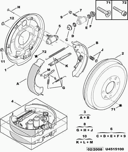 CITROËN 4310.83 - Regulators, Trumuļu bremzes ps1.lv