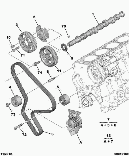 Opel 0831 V3 - DISTRIBUTION MOTOR KIT ps1.lv