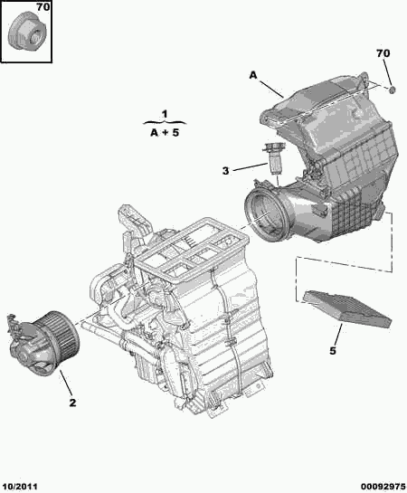 CITROËN 6447 TV - Filtrs, Salona telpas gaiss ps1.lv