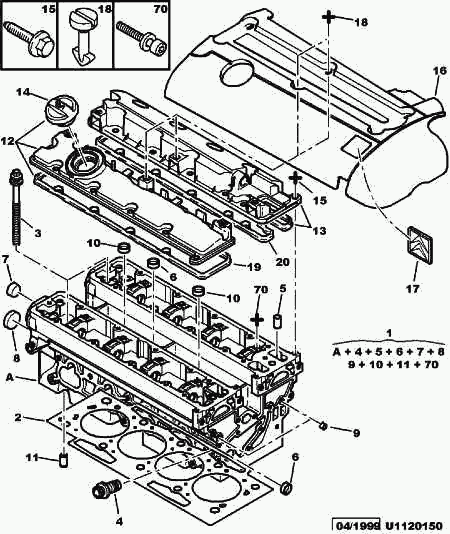 PEUGEOT 0249.A5 - Blīve, Motora bloka galvas vāks ps1.lv