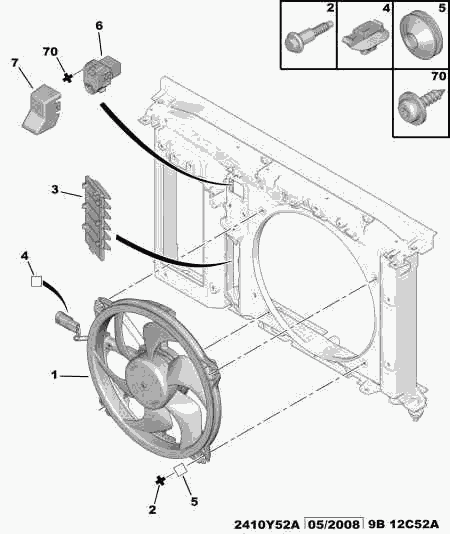 PEUGEOT 1308 CL - Rezistors, Salona ventilators ps1.lv