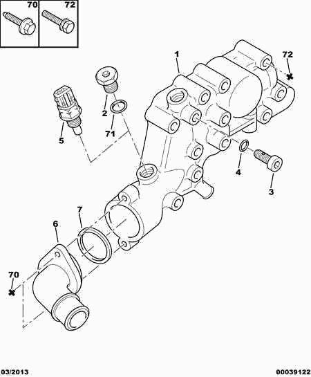 CITROËN/PEUGEOT 1336-N1 - Termostats, Dzesēšanas šķidrums ps1.lv