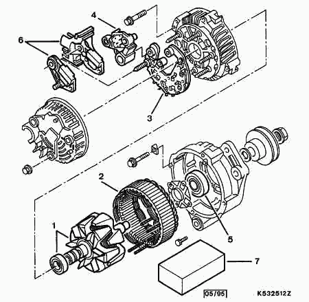 CITROËN/PEUGEOT 5744 D1 - Taisngriezis, Ģenerators ps1.lv