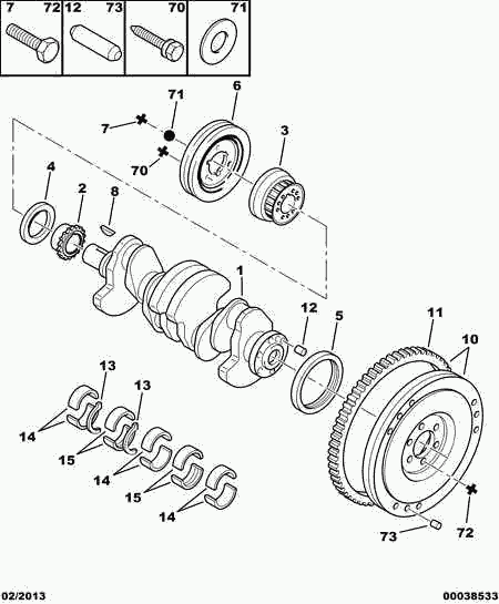 PAYKAN 0516 60 - CRANKSHAFT PULLEY SCREW ps1.lv