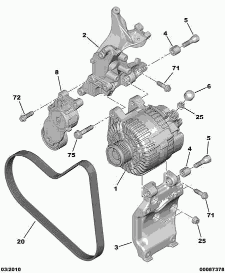 CITROËN 5705.KV - Ģenerators ps1.lv