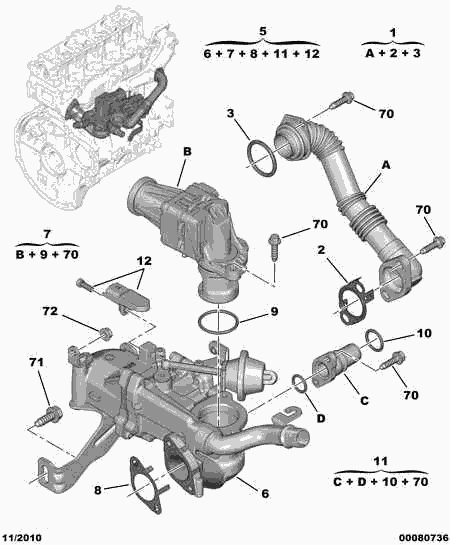 Peugeot Motorcycles 1618 LC - Radiators, Izplūdes gāzu recirkulācija ps1.lv