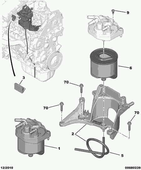 Opel 1906 E6 - FILTER CARTRIDGE ps1.lv