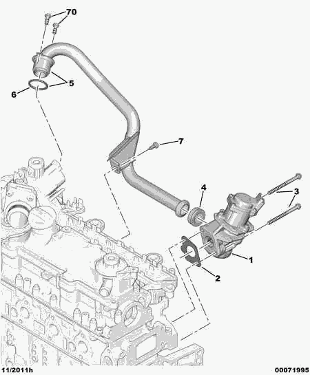 Alfa Romeo 1618.N8 - Blīve, Izplūdes gāzu recirkulācijas vārsts ps1.lv