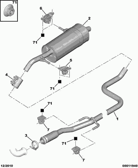 CITROËN 1755 J5 - Bukse, Stabilizators ps1.lv