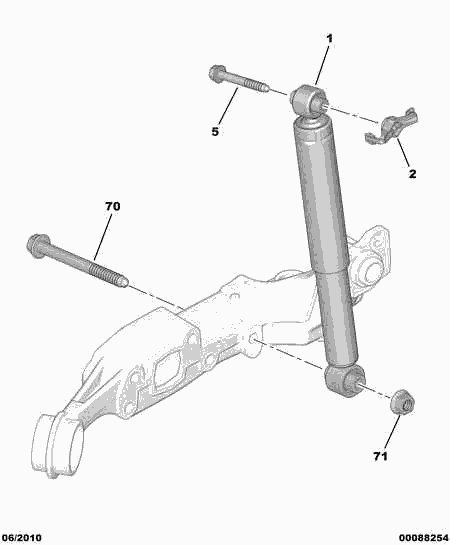 PEUGEOT 5206.CY - REAR SUSPENSION SHOCK-ABSORBER ps1.lv