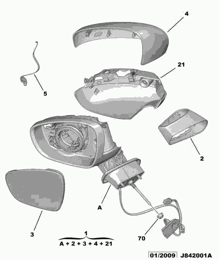 DS 8154 AQ - Ārējais atpakaļskata spogulis ps1.lv