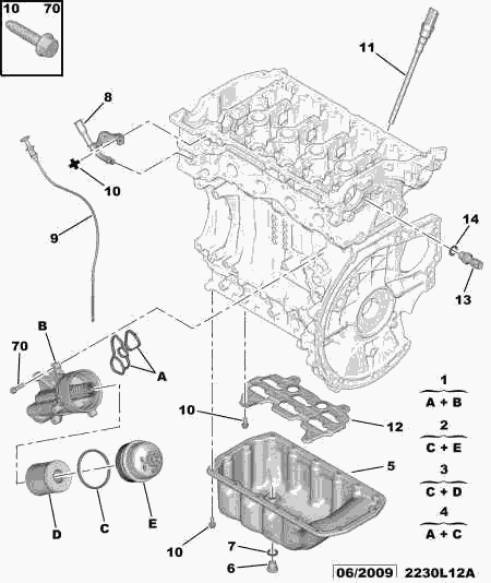 CITROËN/PEUGEOT 1131.G2 - Devējs, Motoreļļas līmenis ps1.lv