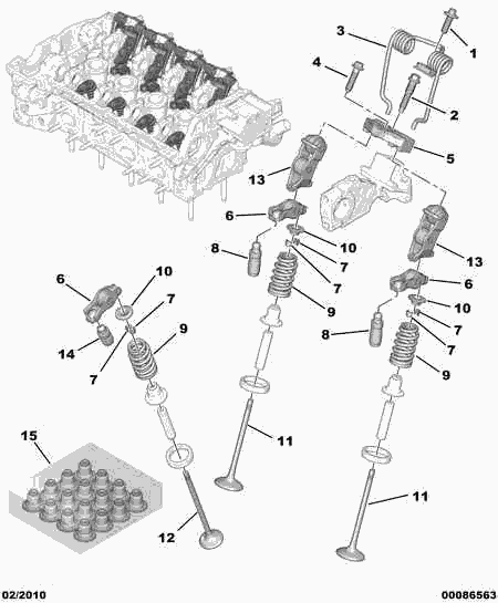 PEUGEOT 0949.F6 - Izplūdes vārsts ps1.lv