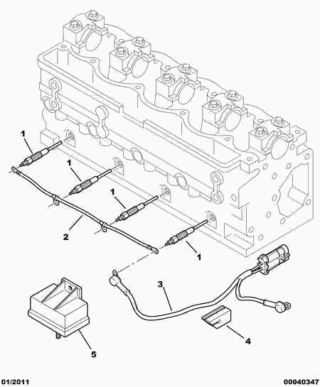 CITROËN 5981.38 - Vadības bloks, Kvēlsveces darbības laiks ps1.lv