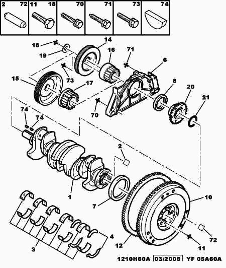 Opel 0127 45 - CRANKSHAFT BEARING SEAL ps1.lv