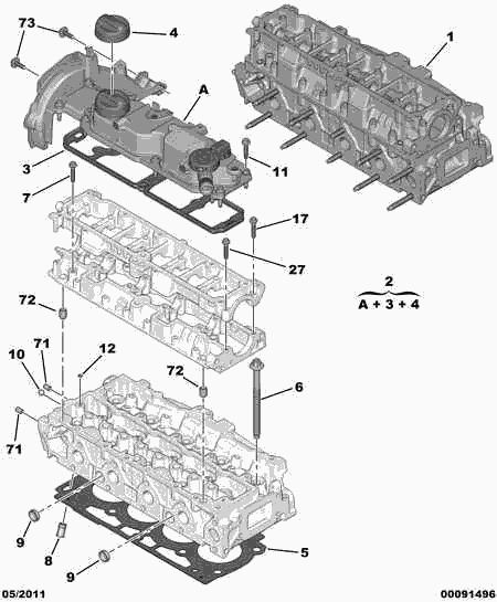 Opel 0248.S0 - Cilindru galvas vāks ps1.lv