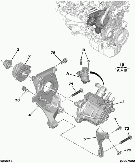 PEUGEOT 98 064 489 80 - Regulēšanas vārsts, Degvielas daudzums (Common-Rail sistēma) ps1.lv