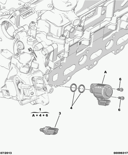 PEUGEOT 1933.47 - Blīvju komplekts, Degvielas augstspiediena sūknis ps1.lv